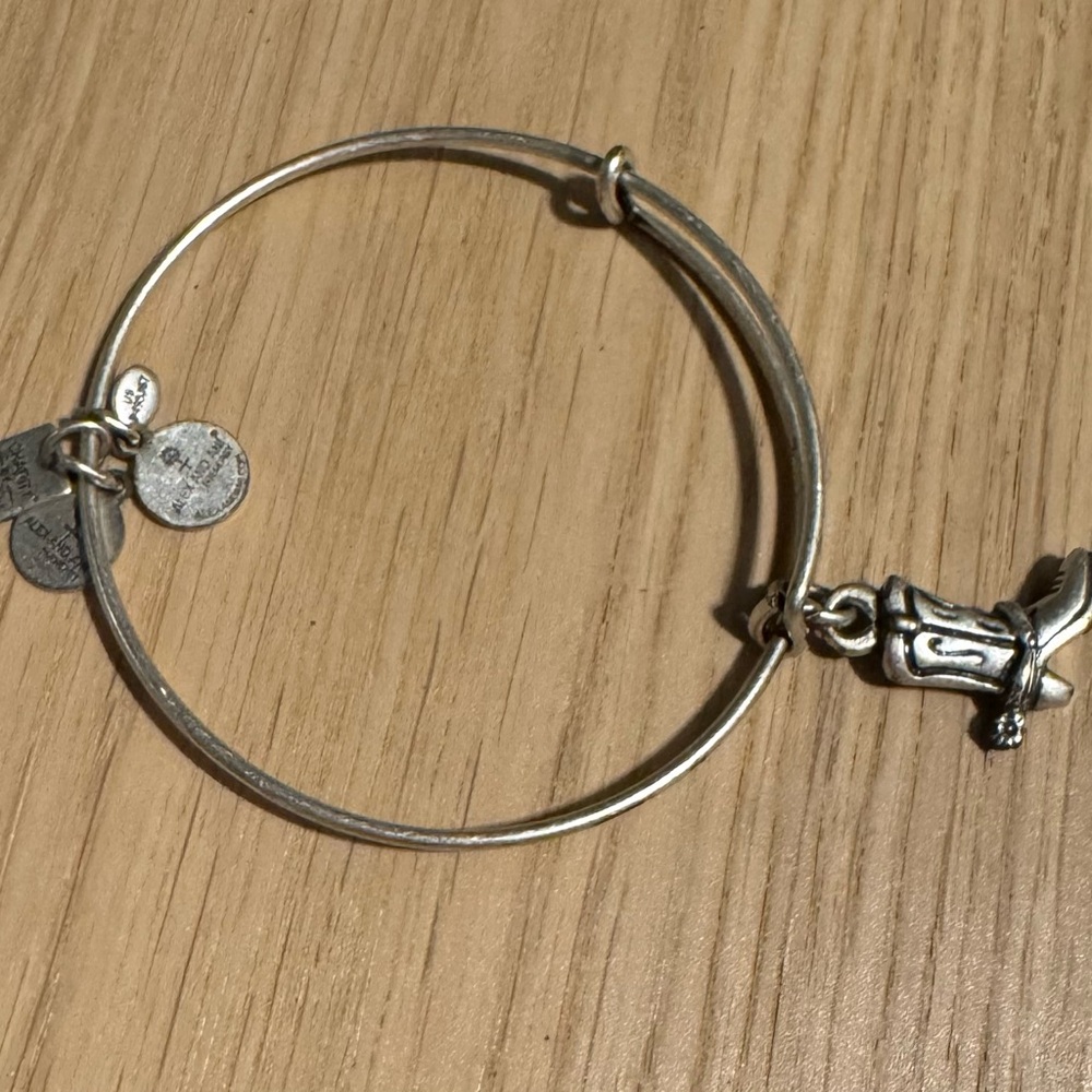 Alex and Ani Silver Boot Charm Bracelet